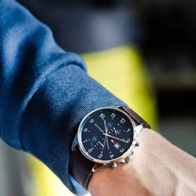 Tommy Hilfiger Men's West Chronograph Blue Dial Watch